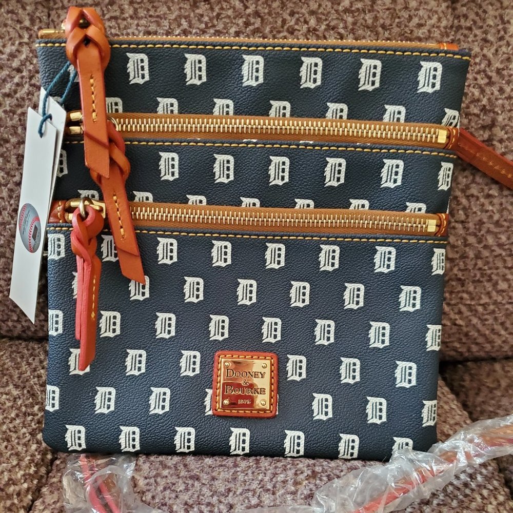 Dooney & Bourke Detroit Tigers Triple Zip Crossbody